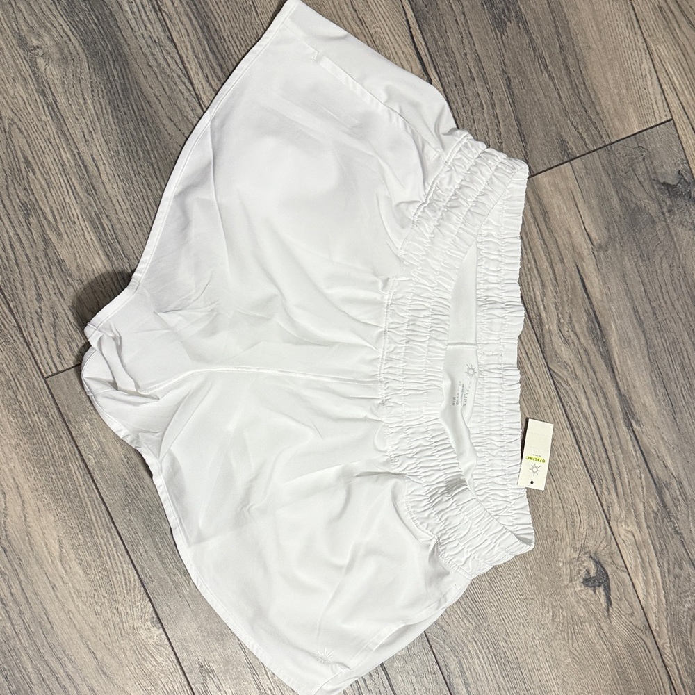 Aerie White Athletic Shorts